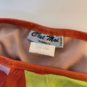 Vintage Floral Tube Skirt